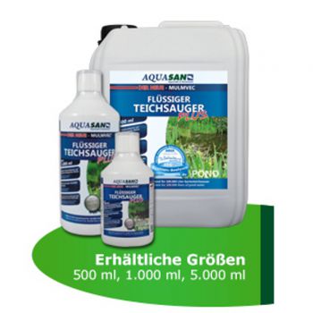 AQUASAN Mulmvec Flüssiger Teichsauger PLUS 500ml