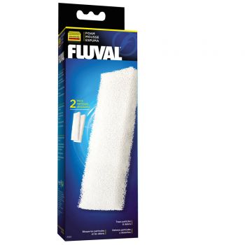 Fluval Schaumstoff Schwamm A222 - 2er Pack für Fluval Filter 204/205/206/304/305/306