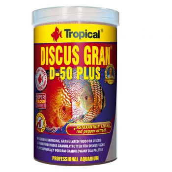 Tropical Discus Gran D-50 PLUS Diskus Granulat Futter 110g (250ml Dose)