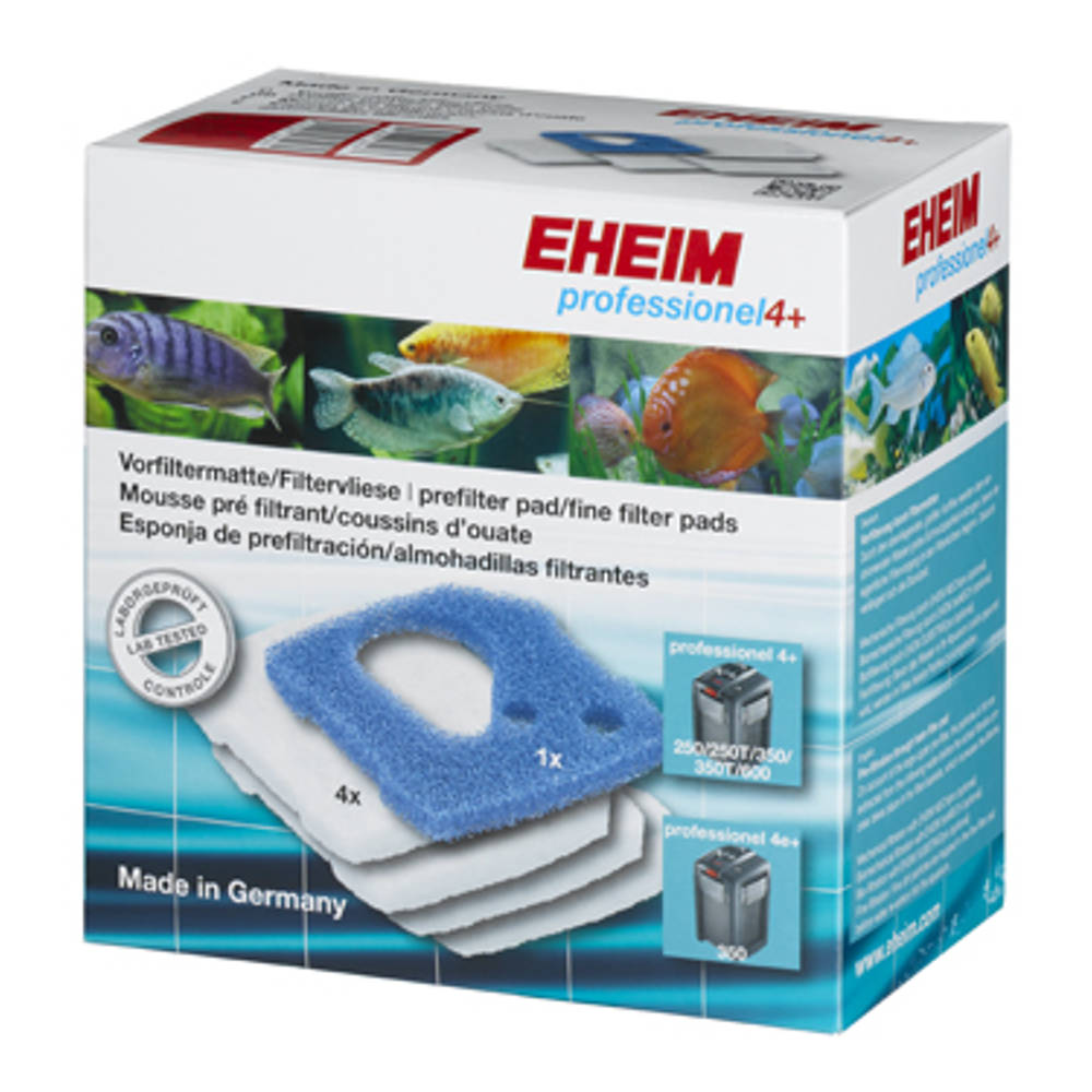 Eheim Filtermatten Set 1 x Matte blau u 4 x Vlies weiss fuer Eheim