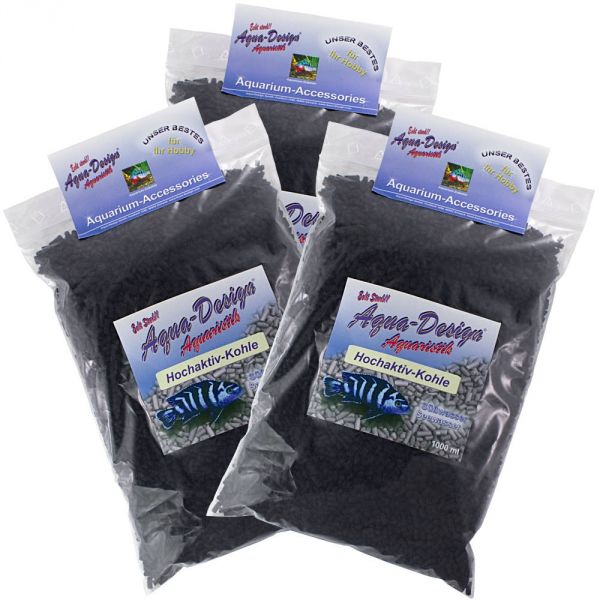 Aqua-Design Hochaktiv-Filter-Kohle 1350 g (3x450 g)