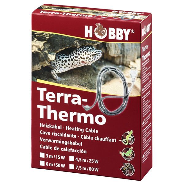 Hobby Heizkabel Terra Thermo f. Terrarien 7,5 m 80W